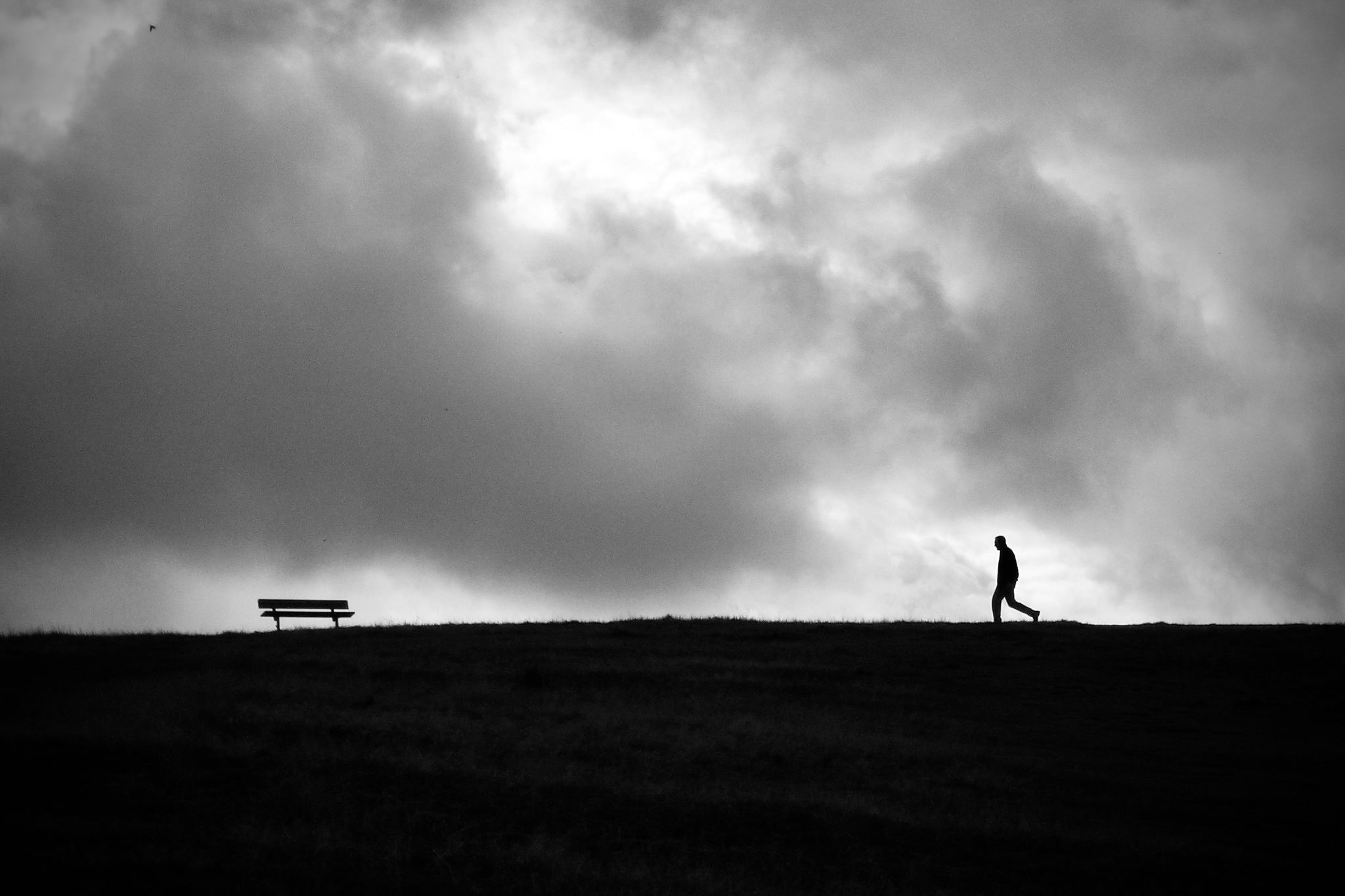London Photography – Lone Walker Hampstead Heath