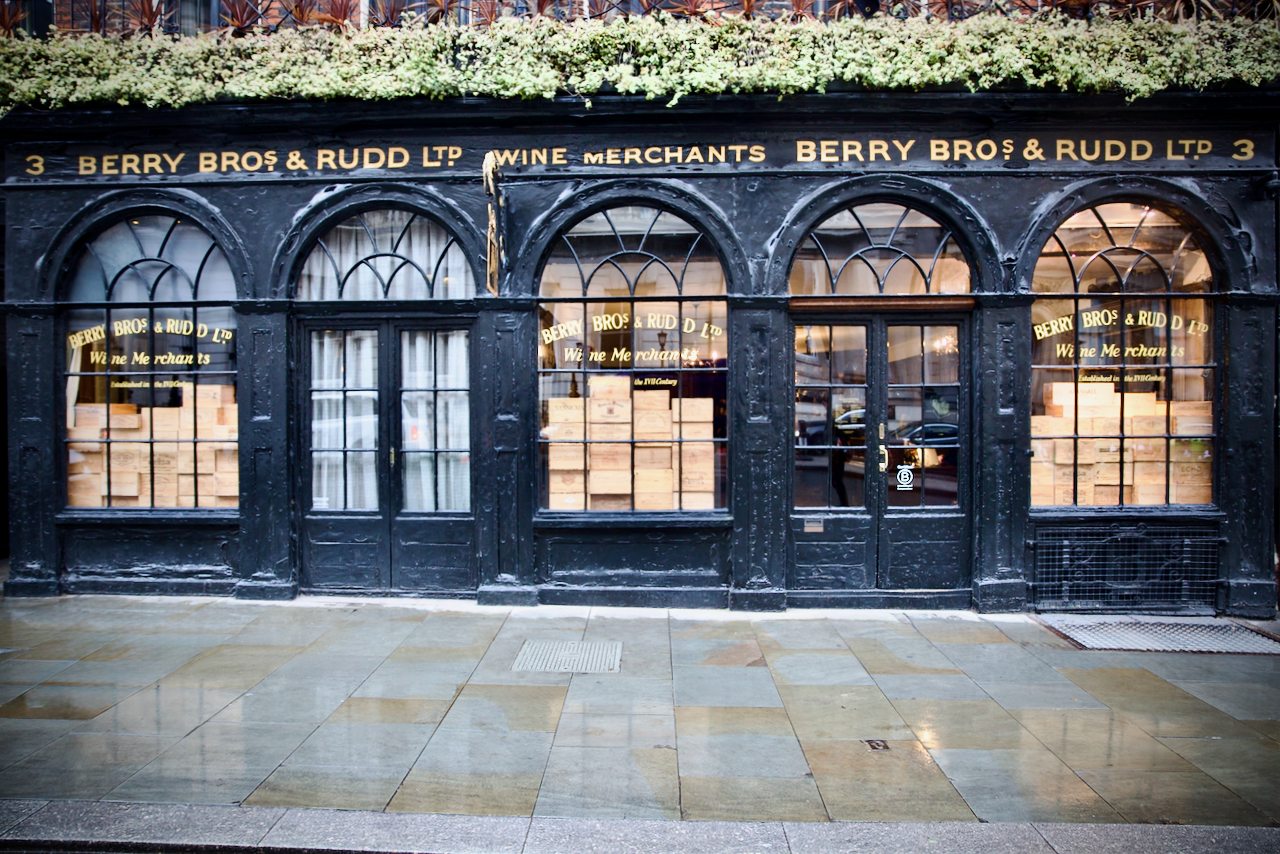 London Writing – Berry Bros and Rudd, St James’s